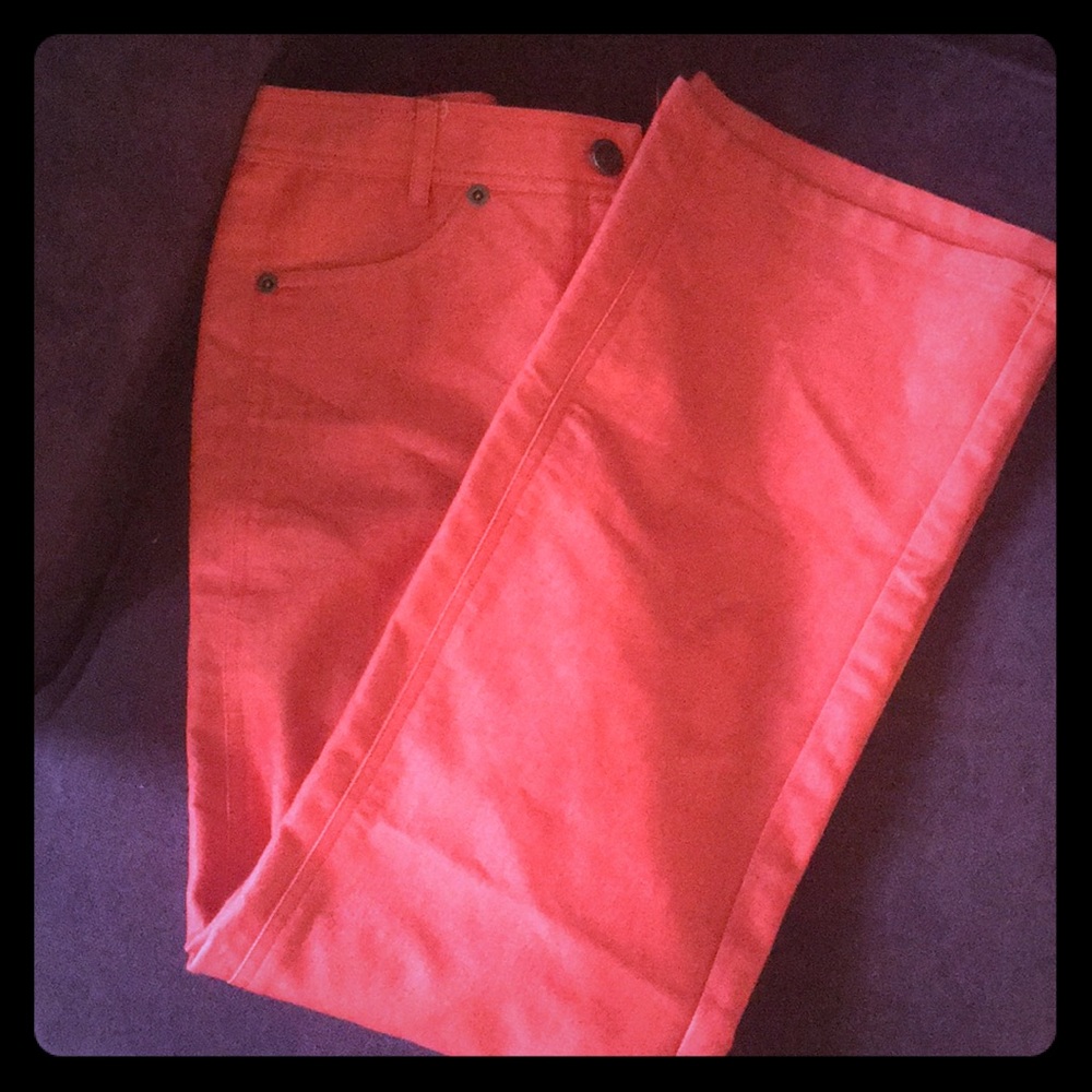 SZ 6 coral jeans/pants
